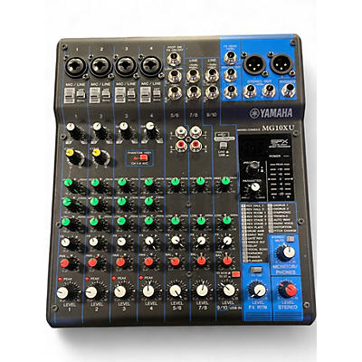 Used Yamaha MG10XU 10 Channel Mixer with Effects Unpowered Mixer
