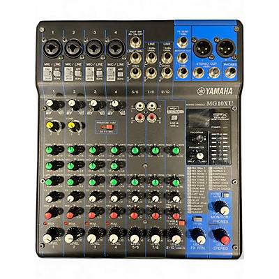 Used Yamaha MG10XU 10 Channel Mixer with Effects Unpowered Mixer