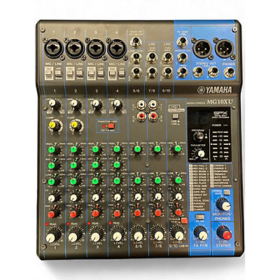 Used Yamaha MG10XU 10 Channel Mixer with Effects Unpowered Mixer