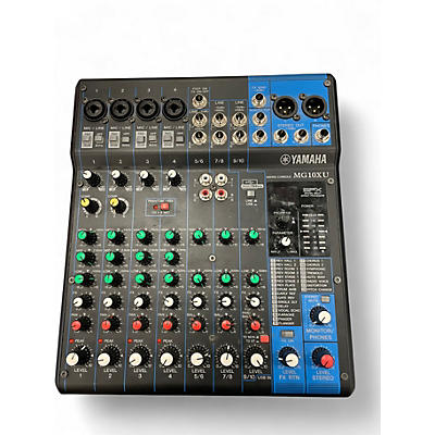 Used Yamaha MG10XU 10 Channel Mixer with Effects Unpowered Mixer