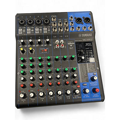 Used Yamaha MG10XU 10 Channel Mixer with Effects Unpowered Mixer