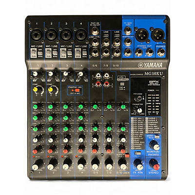 Used Yamaha MG10XU 10 Channel Mixer with Effects Unpowered Mixer