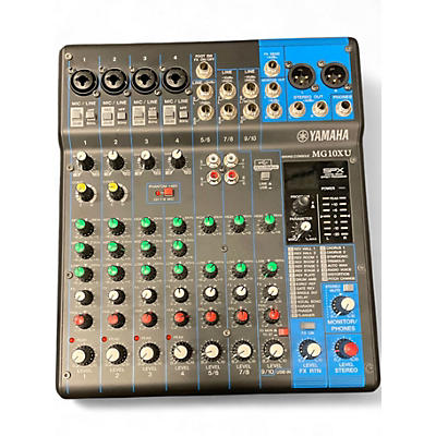 Used Yamaha MG10XU 10 Channel Mixer with Effects Unpowered Mixer