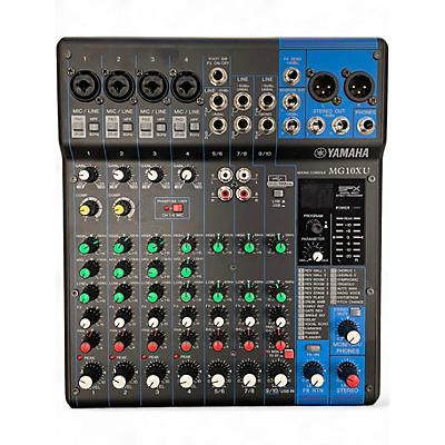 Used Yamaha MG10XU 10 Channel Mixer with Effects Unpowered Mixer