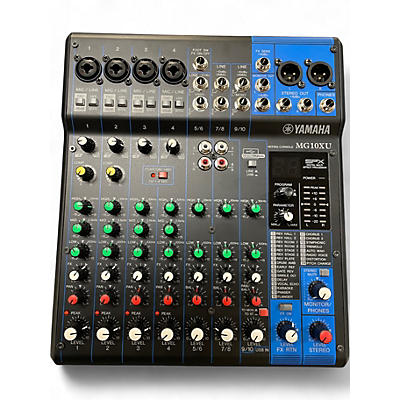 Used Yamaha MG10XU 10 Channel Mixer with Effects Unpowered Mixer