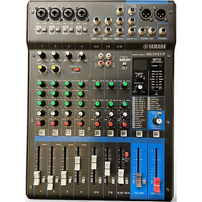 Used Yamaha MG10XU 10 Channel Mixer with Effects Unpowered Mixer
