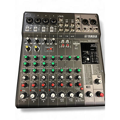 Used Yamaha MG10XU 10 Channel Mixer with Effects Unpowered Mixer
