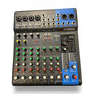 Used Yamaha MG10XU 10 Channel Mixer with Effects Unpowered Mixer
