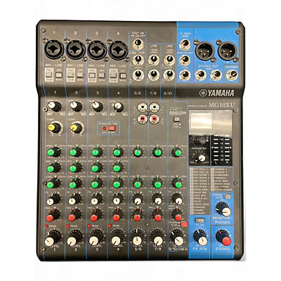 Used Yamaha MG10XU 10 Channel Mixer with Effects Unpowered Mixer