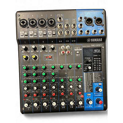 Used Yamaha MG10XU 10 Channel Mixer with Effects Unpowered Mixer