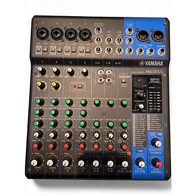 Used Yamaha MG10XU 10 Channel Mixer with Effects Unpowered Mixer