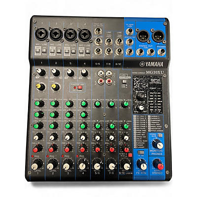 Used Yamaha MG10XU 10 Channel Mixer with Effects Unpowered Mixer