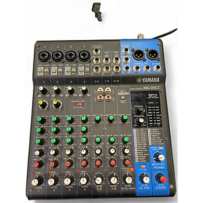 Used Yamaha MG10XU 10 Channel Mixer with Effects Unpowered Mixer