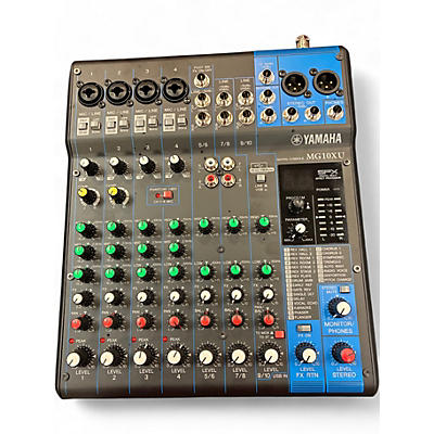 Used Yamaha MG10XU 10 Channel Mixer with Effects Unpowered Mixer