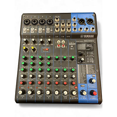 Used Yamaha MG10XU 10 Channel Mixer with Effects Unpowered Mixer
