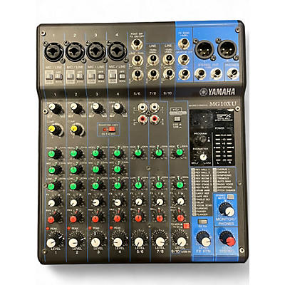 Used Yamaha MG10XU 10 Channel Mixer with Effects Unpowered Mixer