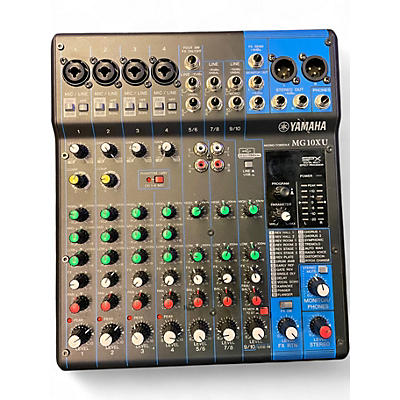 Used Yamaha MG10XU 10 Channel Mixer with Effects Unpowered Mixer