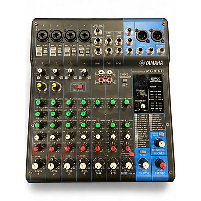 Used Yamaha MG10XU 10 Channel Mixer with Effects Unpowered Mixer