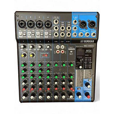Used Yamaha MG10XU 10 Channel Mixer with Effects Unpowered Mixer