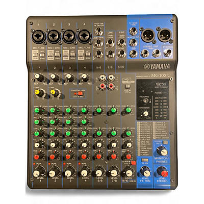 Used Yamaha MG10XU 10 Channel Mixer with Effects Unpowered Mixer