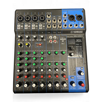 Used Yamaha MG10XU 10 Channel Mixer with Effects Unpowered Mixer