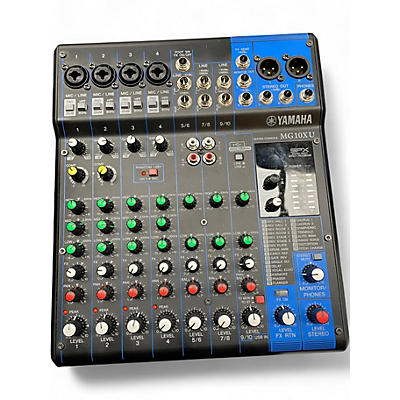 Used Yamaha MG10XU 10 Channel Mixer with Effects Unpowered Mixer