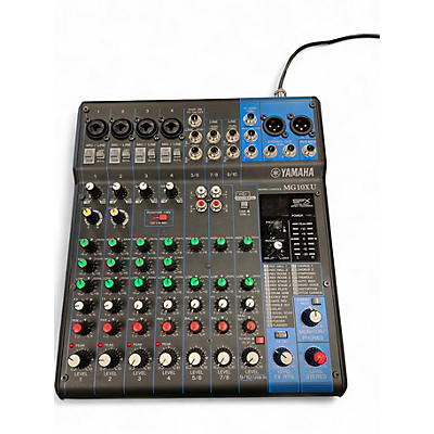 Used Yamaha MG10XU 10 Channel Mixer with Effects Unpowered Mixer