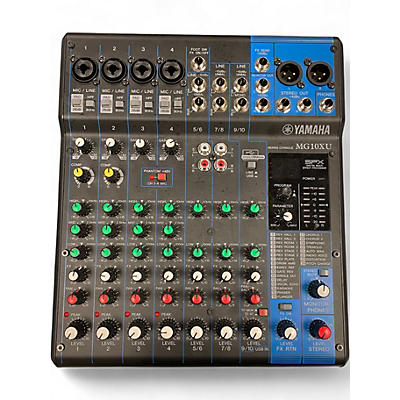 Used Yamaha MG10XU 10 Channel Mixer with Effects Unpowered Mixer