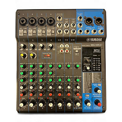 Used Yamaha MG10XU 10 Channel Mixer with Effects Unpowered Mixer