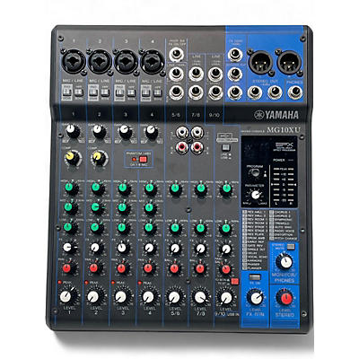 Used Yamaha MG10XU 10 Channel Mixer with Effects Unpowered Mixer