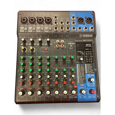 Used Yamaha MG10XU 10 Channel Mixer with Effects Unpowered Mixer