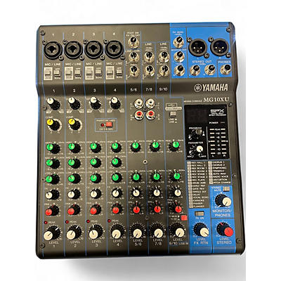 Used Yamaha MG10XU 10 Channel Mixer with Effects Unpowered Mixer