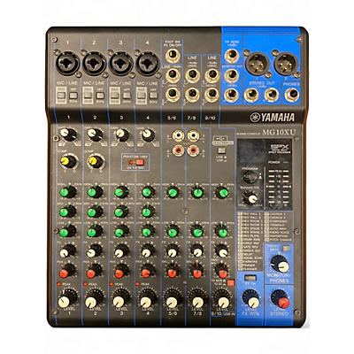 Used Yamaha MG10XU 10 Channel Mixer with Effects Unpowered Mixer