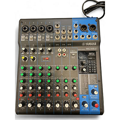 Used Yamaha MG10XU 10 Channel Mixer with Effects Unpowered Mixer