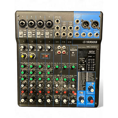 Used Yamaha MG10XU 10 Channel Mixer with Effects Unpowered Mixer