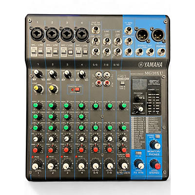Used Yamaha MG10XU 10 Channel Mixer with Effects Unpowered Mixer