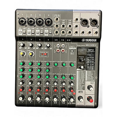 Used Yamaha MG10XU 10 Channel Mixer with Effects Unpowered Mixer
