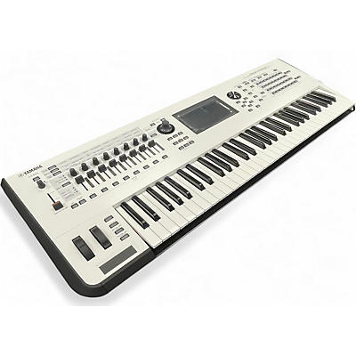 Used Yamaha Montage 6 Flagship White Keyboard Workstation