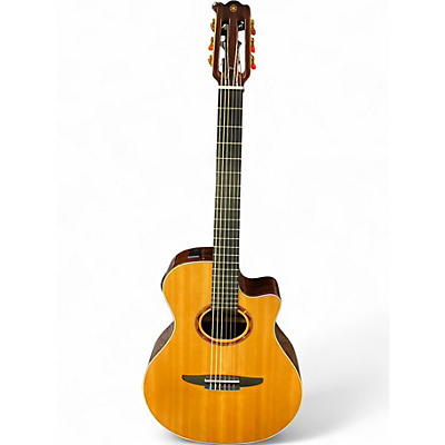 Used Yamaha NTX1200R Natural Classical Acoustic Electric Guitar