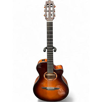 Used Yamaha NTX700C Brown Sunburst Classical Acoustic Electric Guitar