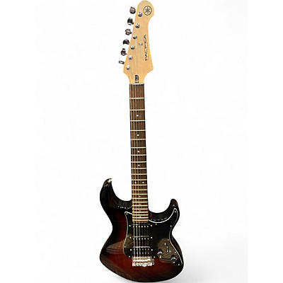 Used Yamaha PAC012DLX RED BURST Solid Body Electric Guitar