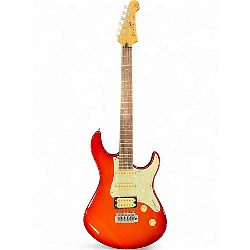 Used Yamaha PAC604W Pacifica Amber Solid Body Electric Guitar Amber
