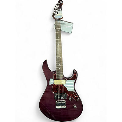 Used Yamaha PAC611 Trans Purple Solid Body Electric Guitar
