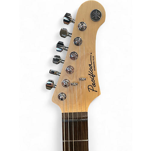 Used Yamaha PACIFICA STANDARD PLUS Black and White Solid Body Electric Guitar Black and White