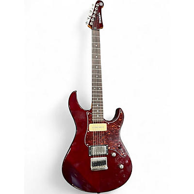 Used Yamaha Pacifica PAC611HFM Dark Red Burst Solid Body Electric Guitar