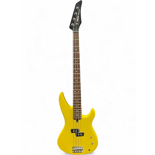 Used Yamaha RBX200 Black and Yellow Electric Bass Guitar Black and Yellow
