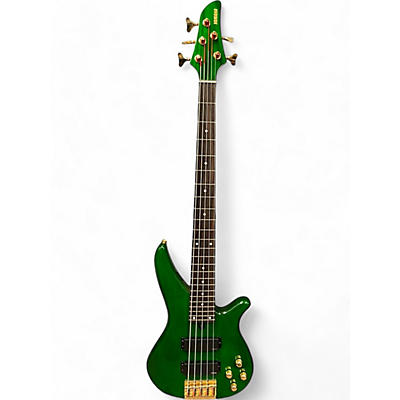 Yamaha Used Yamaha RBX765A Trans Green Electric Bass Guitar