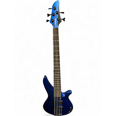 Used Yamaha RBX775 5 String Blue Electric Bass Guitar