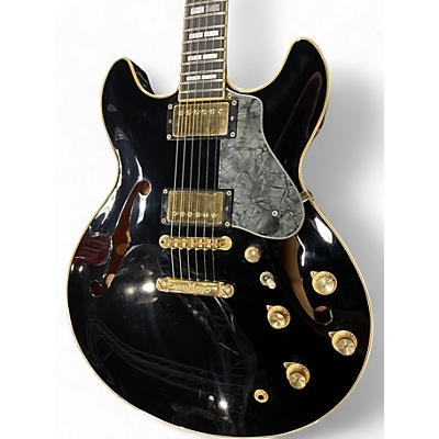 Used Yamaha SA2100 Black Hollow Body Electric Guitar