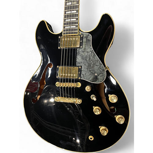 Used Yamaha SA2100 Black Hollow Body Electric Guitar Black